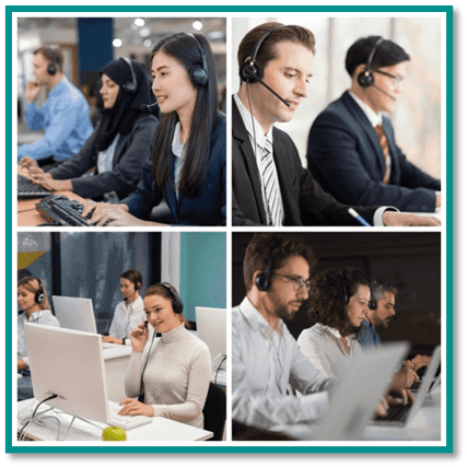 As shown in the image, offshore call centers provide tailored multilingual customer service/omnilingual customer service solutions that meet your emerging markets’ needs so you can grow a strong, global customer base that brings long-term sales growth and global brand advocation.